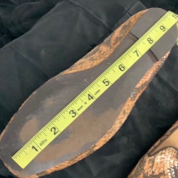 TAHARI  Clementine Snakeskin Look Flats Soft Leather Lined 8M VGUC - Picture 11 of 13